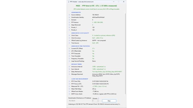 Galleon PTP Checker PTP-checker